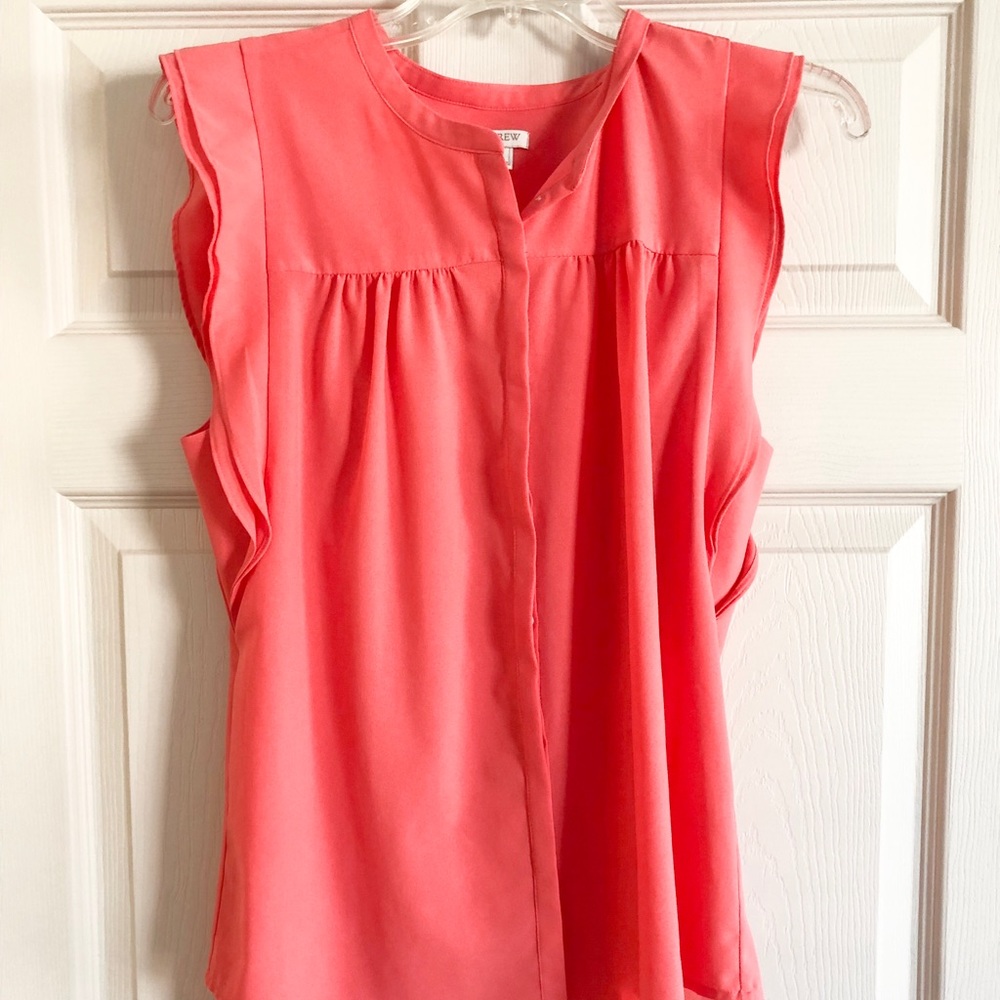 J. crew Salmon blouse